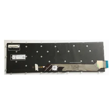 Nowa klawiatura laptopa USA dla DELL INSPIRON 15 5565 5567 nie z podstawką do dłoni pokrywa górna klawiatura z podświetleniem szara ramka