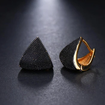 ZN NEW Unique Fashion Two Tone Originality geometryczne biżuteria kolczyki dla kobiety Urok prezent ślubny