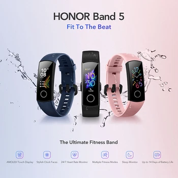 Oryginalny Huawei Honor Band 5 Smart band Blood Oxygen Real Time Heart Rate Monitor 0.95
