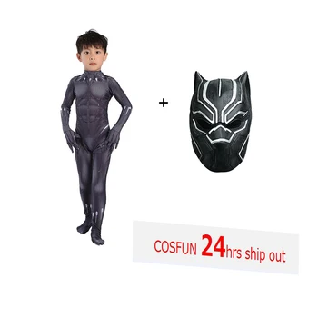 Dla dzieci odzież dla chłopców Czarna Pantera garnitur nowa wersja T ' Challa cosplay kostium Halloween kostium dla dorosłych BP garnitur