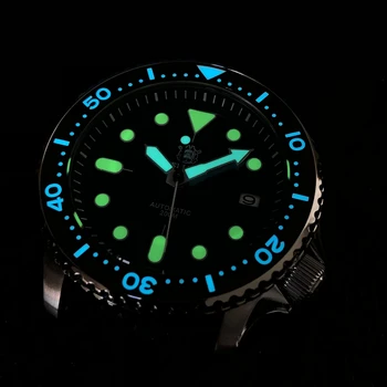 STEELDIVE Diver Watch 1996 SKX007 Zegarek mechaniczny automatyczny zegarek bez logo NH35 Sapphire Mens Diver Zegarki C3 Super Luminous