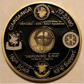 1 szt./lot Operacja Neptune spear 160-th wznieść SEAL Team 6 marynarka wojenna pamiątkowy wyzwanie moneta