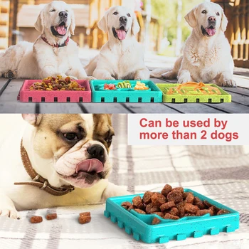 4szt Pet Dog Feeding Food Bowls Puppy Slow Down Eating Feeder Dish przenośne psa antypoślizgowe lizać mata Materiały