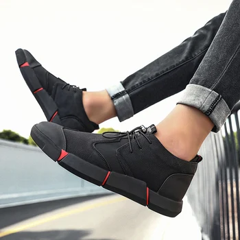 2020 buty do biegania męskie męskie męskie skórzane spacerowe casual buty uliczna moda wygodna, oddychająca buty zapatillas hombre
