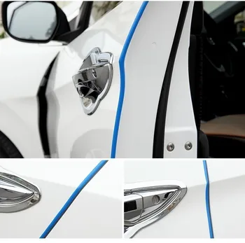 5M/Pack Auto Universal Car Door Edge Rubber Scratch Protector Bagieta Protection Strip Paski Sealing Anti-Rub DIY Car-styling