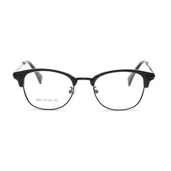 Browline oprawki pełne optyczne okulary oprawa dla mężczyzn i kobiet czarne i леопардовые okulary Przeciwsłoneczne