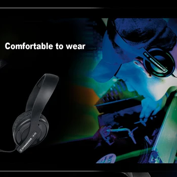 Sennheiser HD202 3,5 mm słuchawki przewodowe z głębokim basem oslona dzwiekochlonna słuchawki stereo sportowe, plac zestaw słuchawkowy do telefonu/ KOMPUTERA
