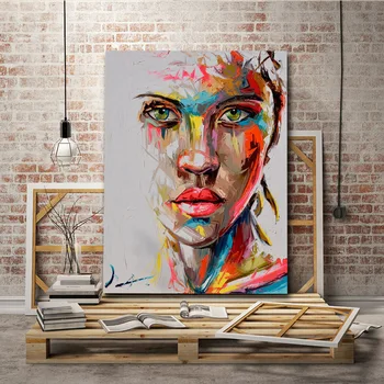 GOODECOR Wall Art Canvas Figure Painting For Home Decor Wall Art Picture Portrait For Living Room No Frame streszczenie ścienne plakaty