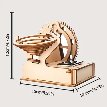 Drewniany Słoneczny utwór piłkę DIY 3D drewniane wyścigu uruchomić Labirynt puzzle Budowlane zestawy zabawek