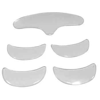 5szt silikonowe naklejki przeciw zmarszczkom patch oczu podbródek, czoło pielęgnacja skóry klocki silikonowe wielokrotnego użytku osoba noc niewidoczne plastry