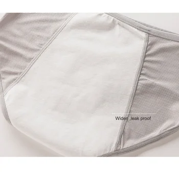 3szt okres majtki miesiączka bielizna plus size L-6XL miesiączkowe spodnie bawełna organiczna majtki szczelne majtki damskie