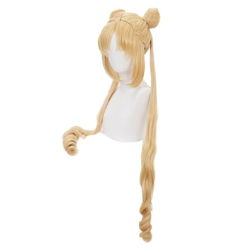 Sailor Moon peruka cosplay Anime długie blond włosy cosplay peruki wysokiej jakości żaroodporne włosów syntetycznych Perucas cosplay peruka