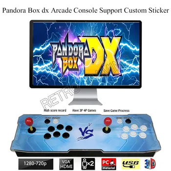 Pandora Box DX 3000 in 1 arcade console 2/4 Players joystick, gamepad kontroler wideo WIFI online, pobierz gry niestandardowe naklejki