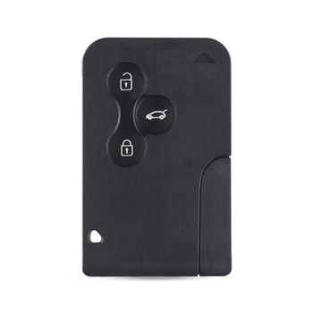 KEYYOU 10X 3 przyciski Smart card dla Logan Renault Clio Megane 2 3 Koleos Scenic Koleos, Laguna Espace Key Shell Insert Small Key
