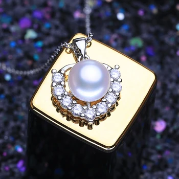 FENASY Pearl Jewelry New Custom Bohemian Heart Crystal naszyjnik wisiorek prawdziwy naturalny naszyjnik dla kobiet hurtowych
