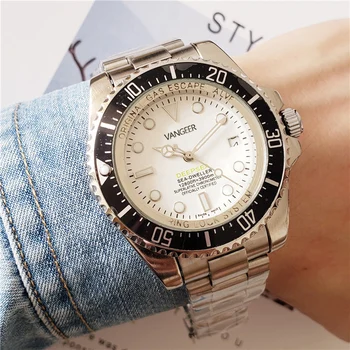 Mężczyzna automatyczny zegarek Głębinowych Water ghost mechanical Watch Top Brand Luxury RLX93 Limitde-edition clock stainless steel