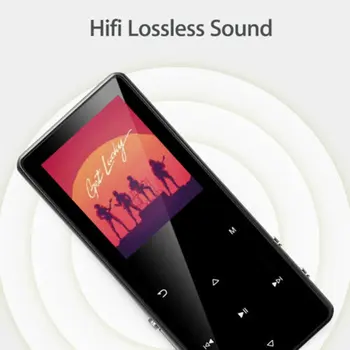Urządzony w luksusowym metalowy MP4 Bluetooth-odtwarzacz przenośny slim MP3 MP4 Media player 1.8 inch 8GB/16GB odtwarzacz muzyczny prezent FM Hi-Fi Walkman