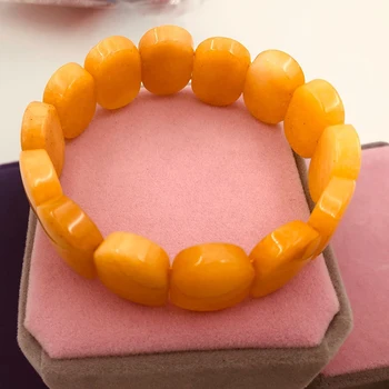 Sprzedaż hurtowa JoursNeige żółty chalcedon Kryształ bransoletka szczęście dla kobiet, mężczyzn przyjaciel prezent kamień bransoletka ręcznie szereg moda biżuteria