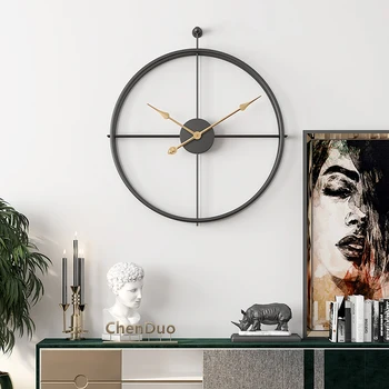Wielki zegar ścienny do wystroju salonu duże zegary ścienne zwierzęta ozdobne czarne oversize zegar do stylu wiejskim, reloj pared
