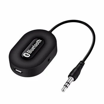 Mini 3.5 mm jack Car A2DP Wireless Bluetooth zestaw głośnomówiący Car Kit AUX Audio Music Receiver Adapter Hands free with Mic