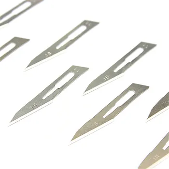 DANIU 10szt #11 stal węglowa chirurgiczny skalpel ostrza z 1 nr 3 uchwyt skalpela DIY ostre narzędzie naprawy płytek drukowanych nóż