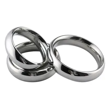 Męskie pierścień ze stali nierdzewnej cewki śluzowe rękawa srebrny długi fizjoterapeutyczne masaże 4 cm 4.25 cm 4.75 cm 5 cm 5.25 cm 5.5 cm
