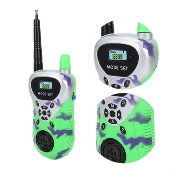 Dropshipping 2pcs Walkie Talkie Mini Children Walkie Talkie Electronic Radio Interphone Kids Outdoor Toy Gift Walkie Talkies