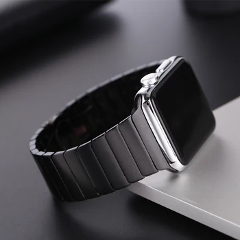 Pasek ze stali nierdzewnej dla Apple Watch band 44/40 mm mc band 42 mm/38 mm motyl klamra bransoletka metalowa Apple watch 6 SE 5 4 3