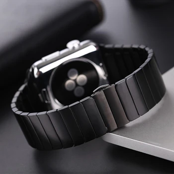 Pasek ze stali nierdzewnej dla Apple Watch band 44/40 mm mc band 42 mm/38 mm motyl klamra bransoletka metalowa Apple watch 6 SE 5 4 3