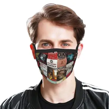 Stephen King W Powieści Anty-Kurz Wielokrotnego Użytku Diy Maska Do Twarzy Stephen King W Powieści Moda Nowy Jork Wzór Londyn Paryż Francja Grupa