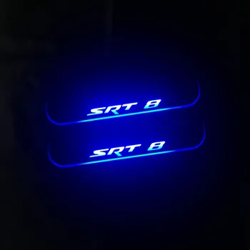 Logo światła pedału samochodu Sid wykonany na zamówienie dla Chryslera 300 300C SRT8 SRT-8 2005 - 2018 droga witamy Scuff światła drzwi przenoszenie krok lampy