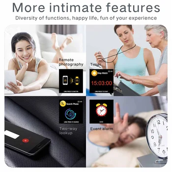 Q11 Smartwatch mężczyźni wodoodporny Bluetooth krokomierz monitor rytmu serca inteligentne zegarki kobiety budzik zegarek sportowy dla Androida i IOS