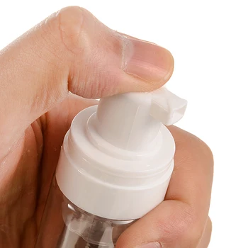 10 szt./kpl. 50 ml plastikowe puste butelki spray polistyren dozownik wielokrotnego użytku przezroczysty pojemnik kosmetyczny spray przezroczysta butelka