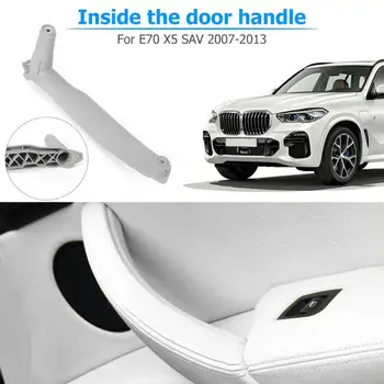 1 szt. samochód prawy lewy wewnętrzny panel drzwi klamka ciągnąć nakładka Pokrywa do BMW E70 X5 E71 E72 X6 SAV akcesoria samochodowe