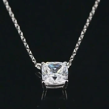 OEVAS 925 srebro musujące высокоуглеродистый Diament wisiorek naszyjnik dla kobiet zaręczyny partii biżuteria hurtowych