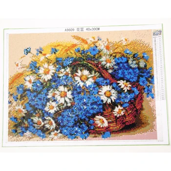 YOGOTOP 5D DIY haft przezroczysty kwiat z kropli wody pełne diamentowa malarstwo kwadratowa/okrągła mozaika rhinestone wystrój YY256