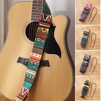 Vintage pasek gitarowy regulowany poliestrowy pasek gitarowy na gitary elektryczne i akustyczne gitary prezent dla gitarzysty EDF88