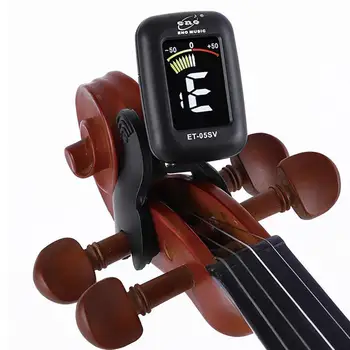 ENO ET05V klucz wiolinowy tuner mini-elektroniczny wyświetlacz ekranowy tuner na skrzypce altówki wiolonczele Clip-on tuner przenośne cyfrowe części skrzypce