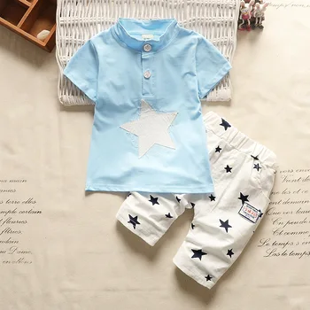 BibiCola Summer Boys clothing set kreskówka odzież Dziecięca stroje dzieci piękna gwiazda t-shirt+spodnie 2 szt. Zestaw dla chłopców odzież