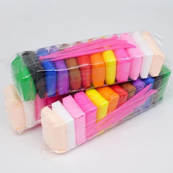 Light Clay Air Dry Polymer Plasticine Modeling Clay Super Light DIY Soft Creative Handgum Educational playdoug Toys 12 Color/set