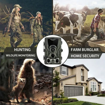 HC-801A Wild Timing Infrared Tracking Outdoor Motion Trigger Hunting Camera Photo Wodoodporny Night Vision 16MP Scouting Jungle
