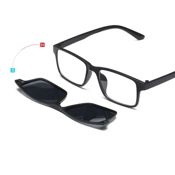 Moda 5 Lenes Magnes okulary klip lustra klip na okulary mężczyźni okulary polaryzacyjne klip własny przepis na krótkowzroczność