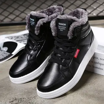 Męskie buty męskie zimowe buty modne buty zimowe buty rozmiar plus zimowe trampki botki buty Męskie buty zimowe obuwie czarny niebieski