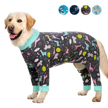 Pet Big Dog Tight Clothes Cartoon Printed Dog kombinezon mała parszywa zdziro piżama płaszcz кормящий brzuch odstawienie od piersi odzież body odzież domowa