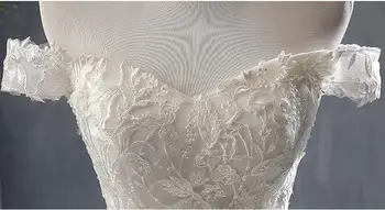 Nowy styl łódź szyi z ramienia suknia ślubna 2020 suknia ślubna de noiva Mermaid suknia ślubna luksusowe aplikacje szlafrok Mariage