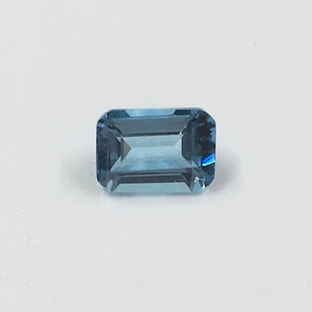 6 mm*8 mm naturalny Topaz luźny kamień prawdziwy Szmaragd wyciąć błękitny topaz luźny kamień biżuteria DIY