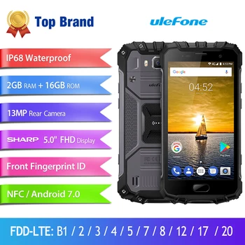 Ulefone Armor 2S wodoodporny IP68 NFC telefon komórkowy 5.0