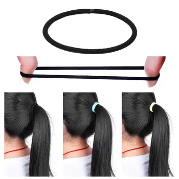 500pcs wstążki do włosów elastyczny krawat do włosów trwałą jakość wybrana grubość 3 mm ,średnica 50 mm wyświetlacz