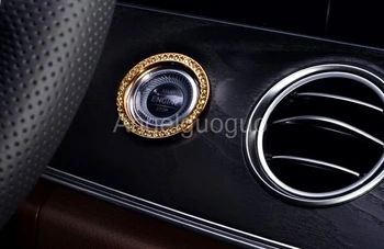 Przycisk uruchamiania silnika samochodu przycisk zatrzymania knon pokrywa / klucz do uruchomienia/przycisk uruchamiania silnika naklejka dla Mercedes Benz E Class W213 E300L E200L