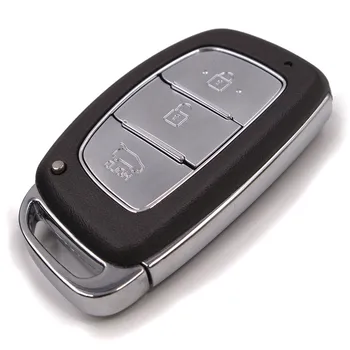 Keyecu New Brand Smart Remote Key Shell Case 3 Button FOB for Hyundai IX25 IX35 Elantra, Sonata Verna +Uncut Blade with logo
